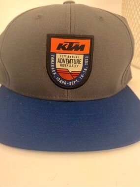 KTM Men's Gray & Blue Adventure Rider Rally Snapback Hat